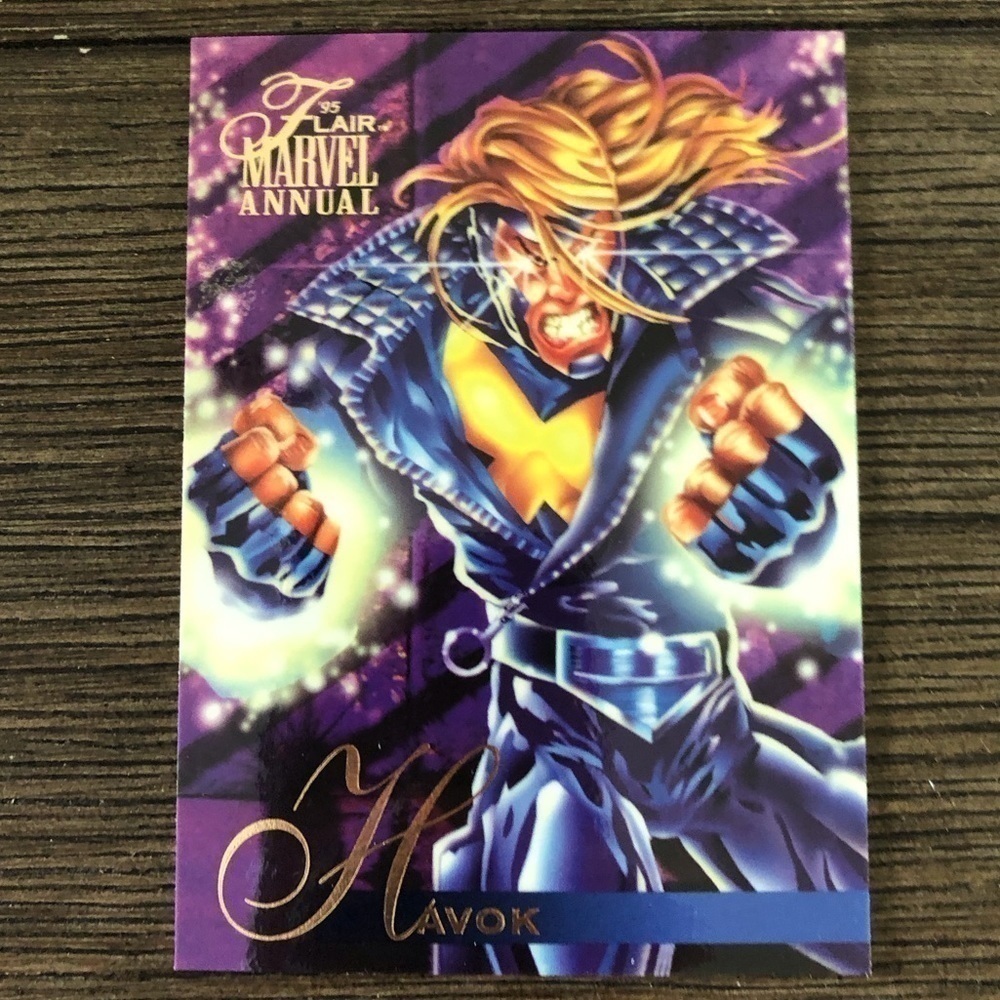1995 Flair Marvel Annual Trading Card: Havok #28